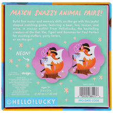 Load image into Gallery viewer, SNAZZY ANIMALS MATCHING GAME