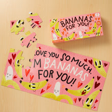Load image into Gallery viewer, BANANAS FOR YOU! DOUBLE-SIDED PUZZLE