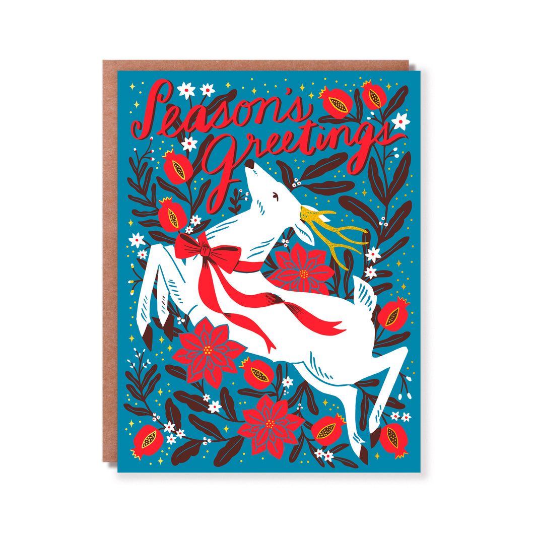SEASON'S GREEETINGS DEER
