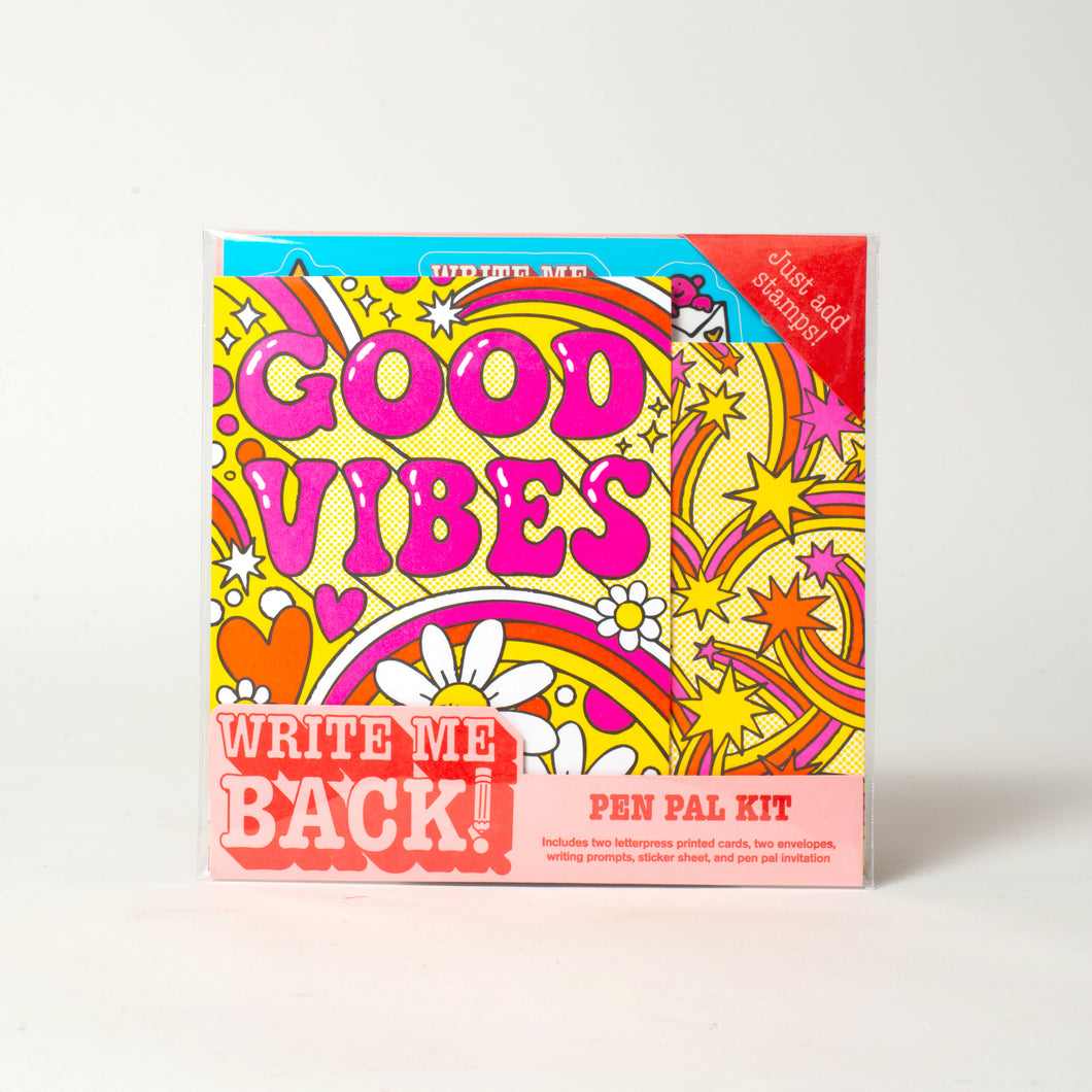 WRITE ME BACK! PEN PAL KIT (GOOD VIBES)