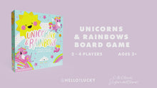 Load and play video in Gallery viewer, UNICORNS &amp; RAINBOWS - BOARD GAME
