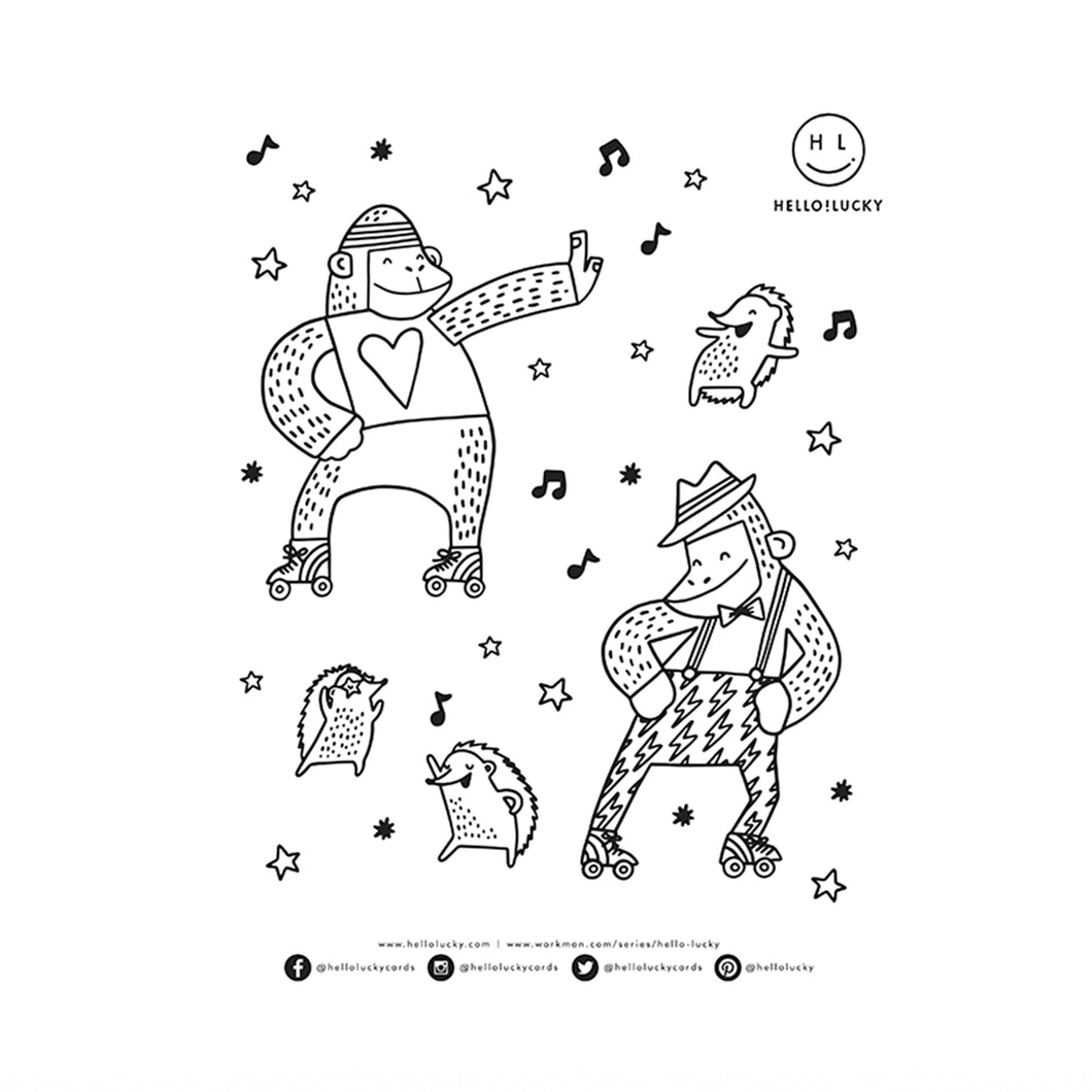 ABC DANCE! COLOR-IN