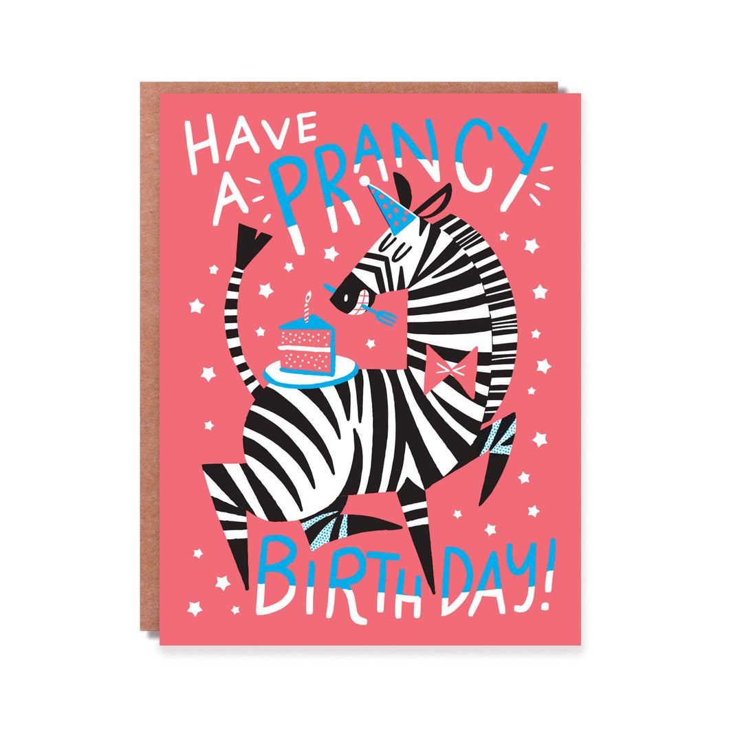 PRANCY ZEBRA BIRTHDAY