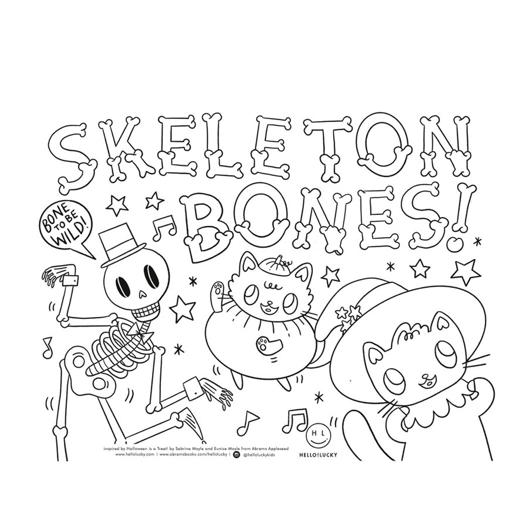 HALLOWEEN IS A TREAT! COLOR-IN