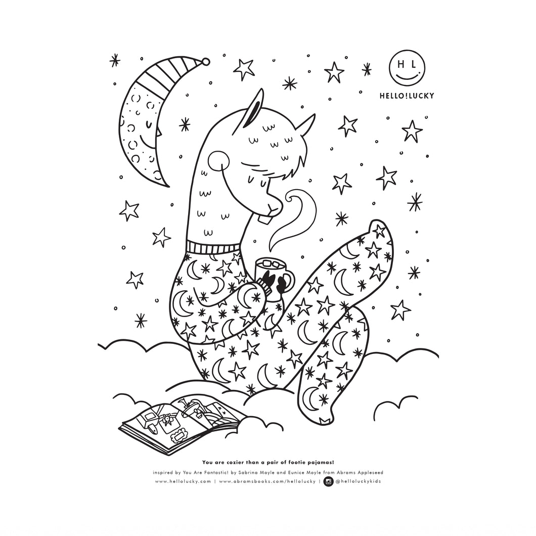 YOU ARE FANTASTIC! COLOR-IN
